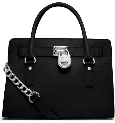 michael kors hamilton medium leather satchel|michael kors md satchel.